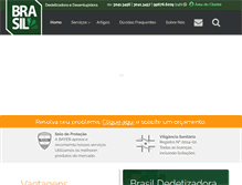 Tablet Screenshot of brasildedetizadora.com